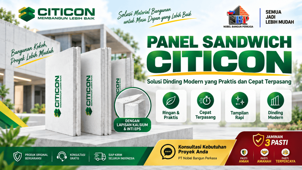 panel lantai sandwich citicon - pt nobel bangun perkasa